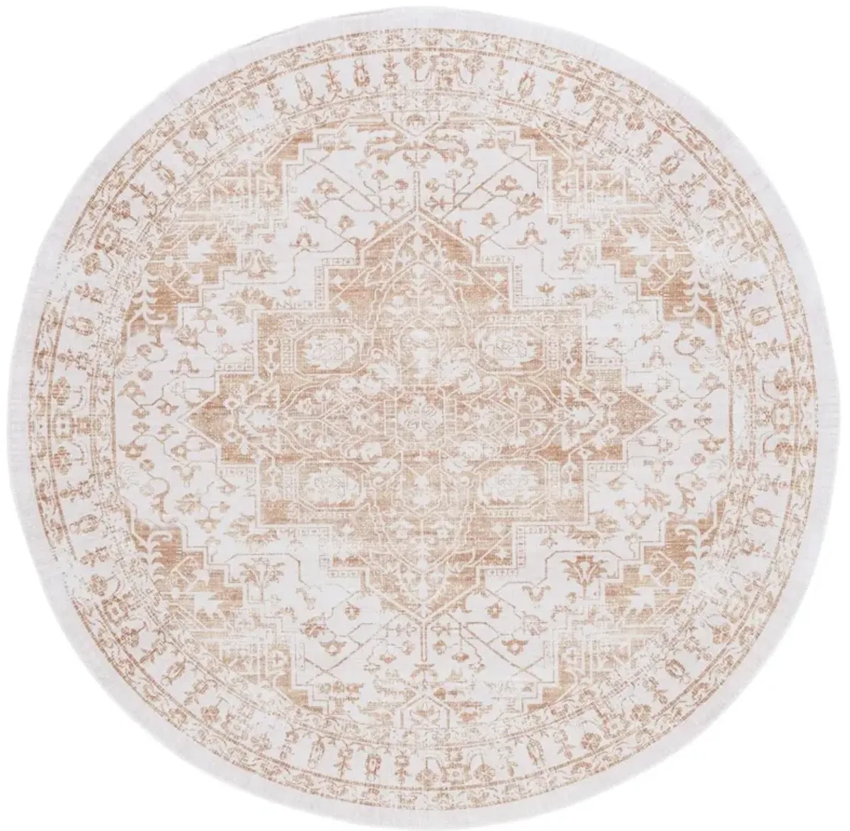 ARIZONA 127 Gold 6' X 6' Round Round Rug