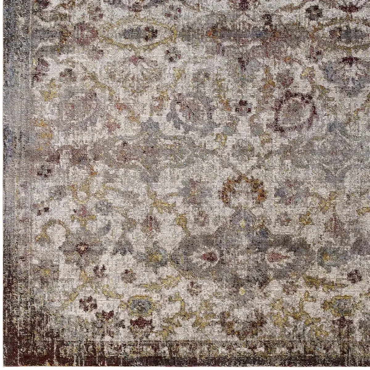 Success Kaede Distressed Vintage Floral Moroccan Trellis 5x8 Area Rug