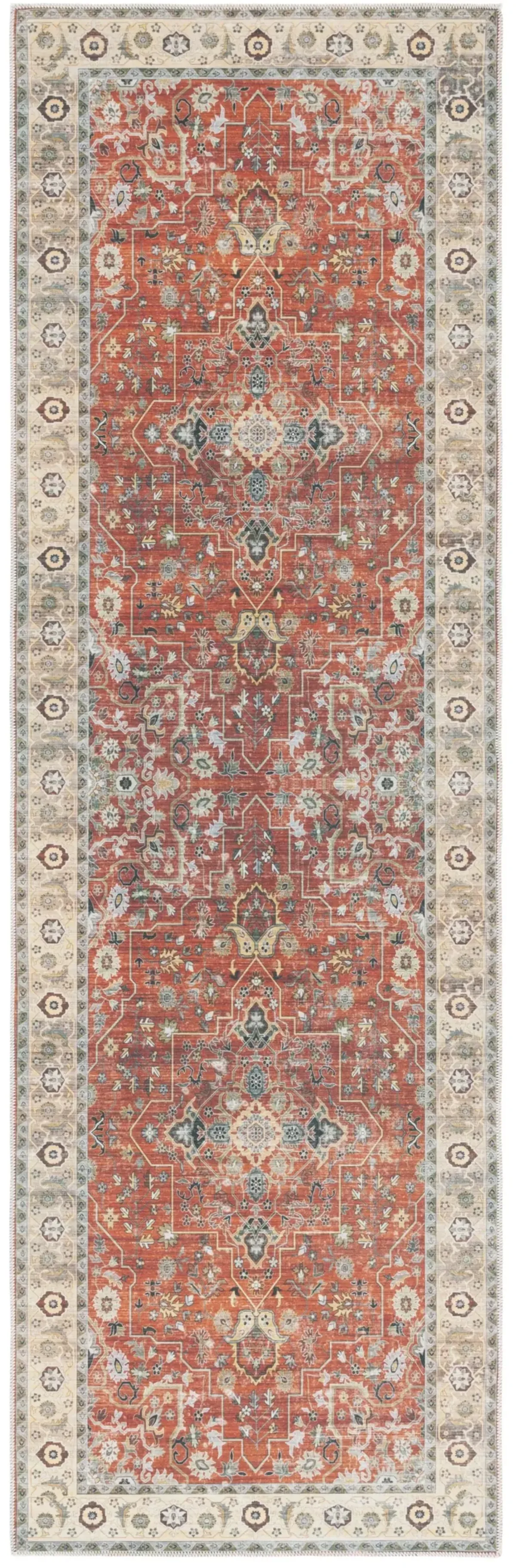 ARIZONA 126 RUST  2'-6' x 8' Runner Rug