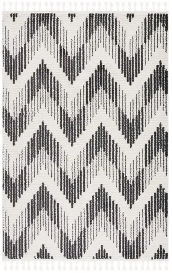 MOROCCAN TASSEL Small Rectangle Power Loomed 4'-5" x 6'-5" Rug