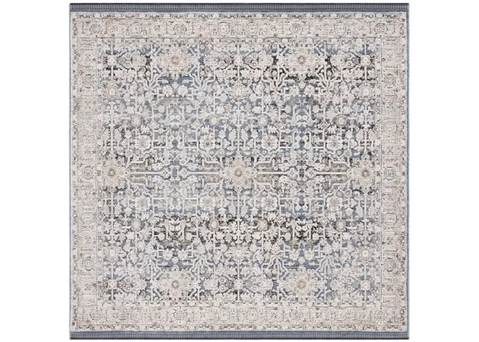 VIVALDI 546 Blue  6'-7' X 6'-7' Square Square Rug