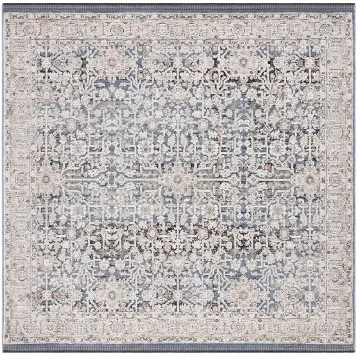 VIVALDI 546 Blue  6'-7' X 6'-7' Square Square Rug