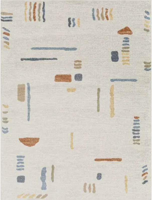 Lillian LLL-2313 6'7" x 9' Machine Woven Rug