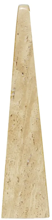 16" Travertine Obelisk, Tan