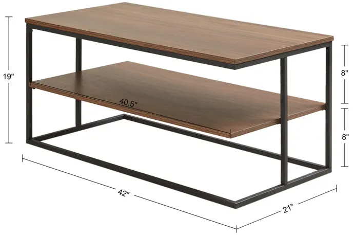 510 Design Monarch Dark Coffee/Black Monarch Coffee Table