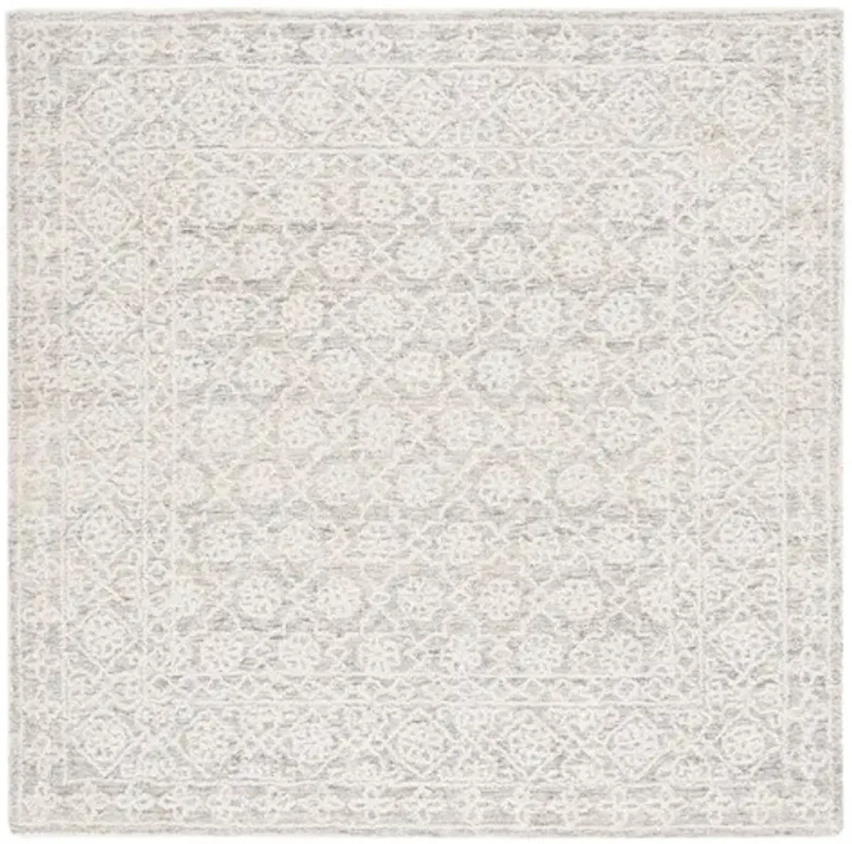 EBONY 208 Grey  6' X 6' Square Square Rug