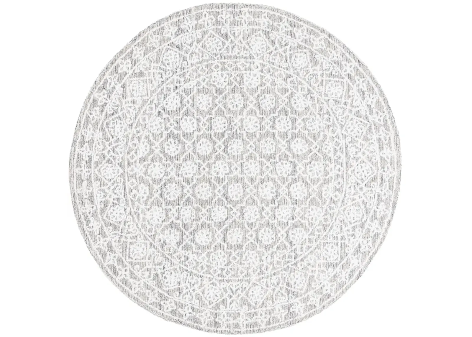 EBONY 212 IVORY  6' x 6' Round Round Rug