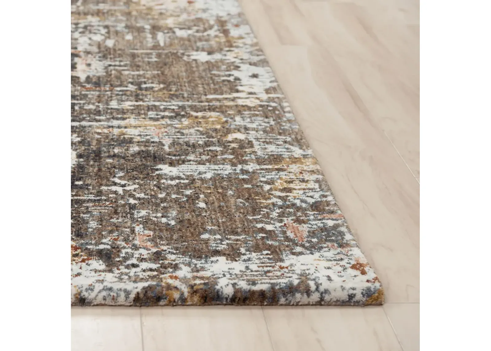 Jasper Multi Abstract Recycled Polyester 2'6" x 8' Runner Rug