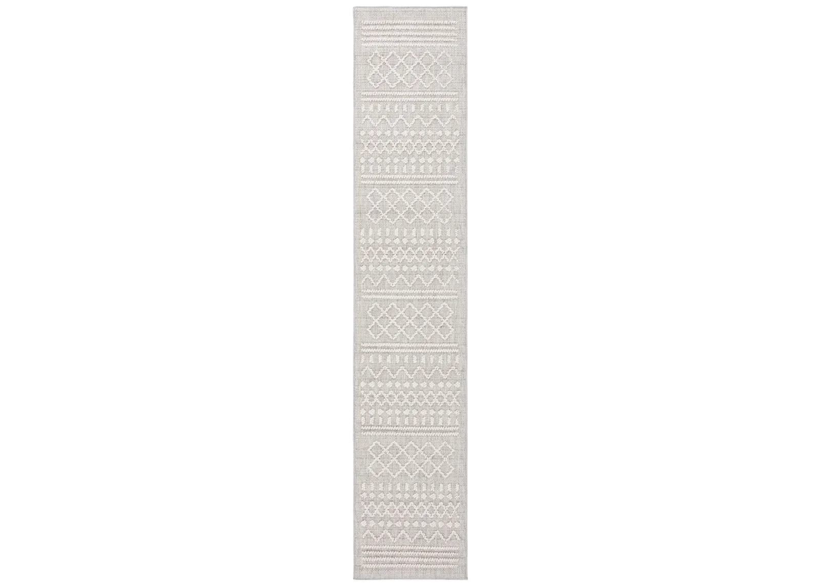 SANTORINI 102 GREY  2' x 10' Runner Rug