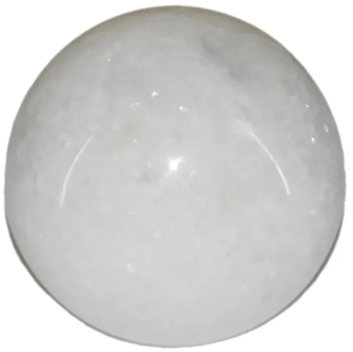 Marble, 4" Orb, White