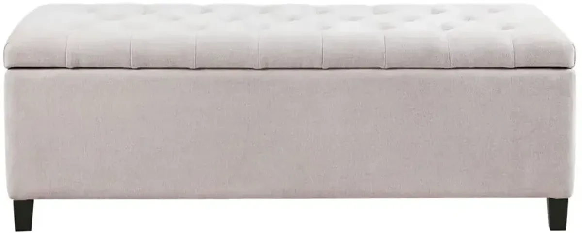 Madison Park Shandra Natural Tufted Top Soft Close Storage Bench