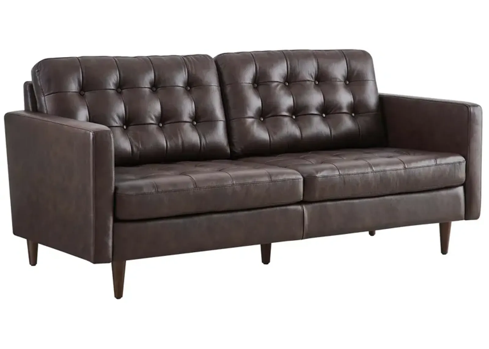 Exalt Tufted Vegan Leather Sofa