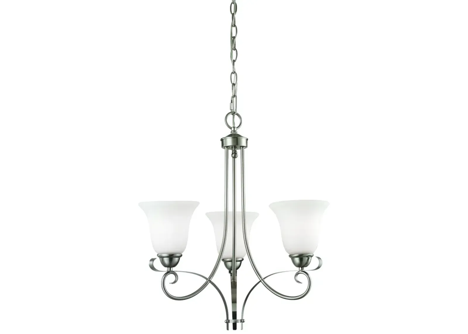 Brighton 20" Wide 3-Light Chandelier - Brushed Nickel