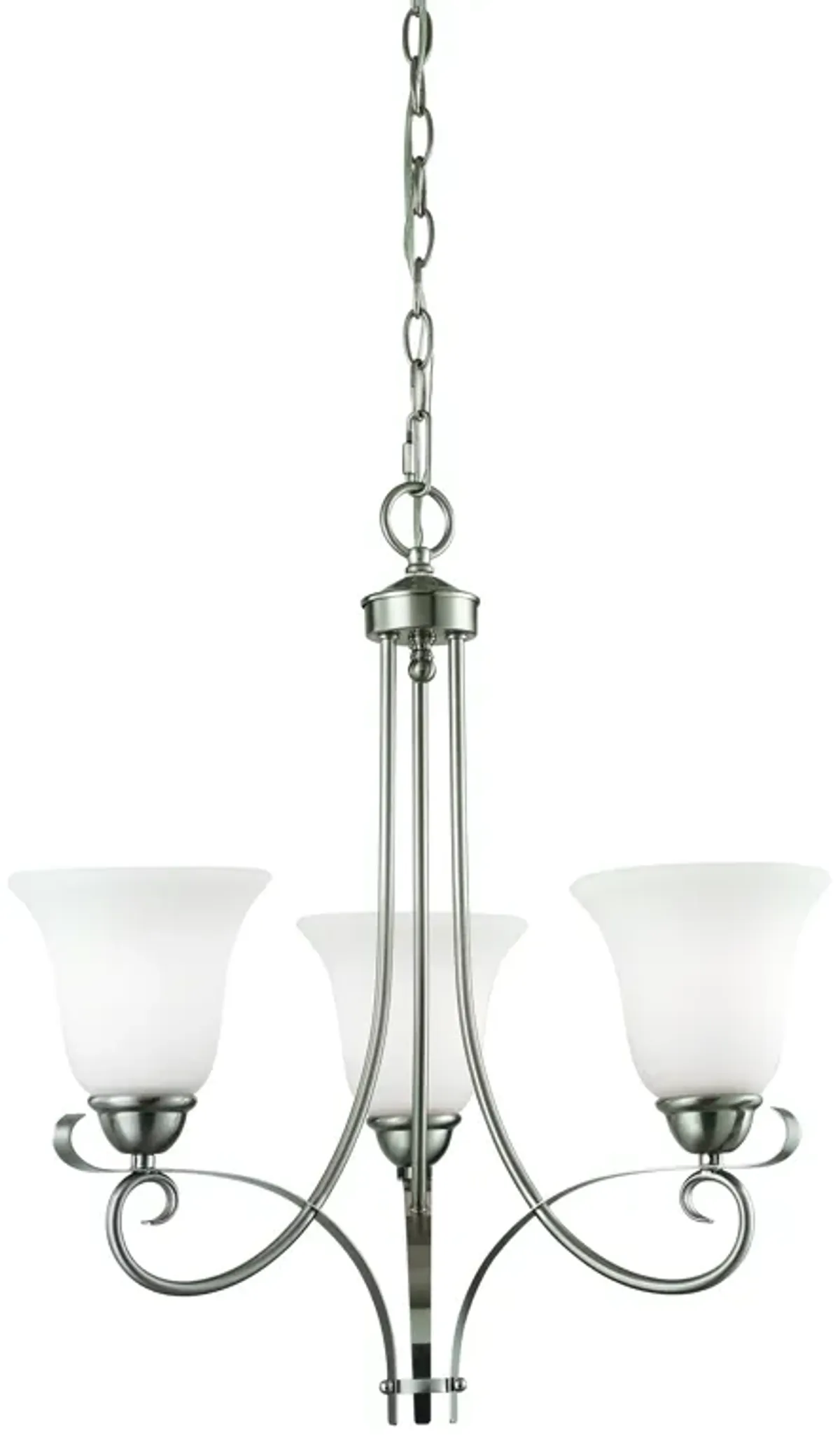 Brighton 20" Wide 3-Light Chandelier - Brushed Nickel