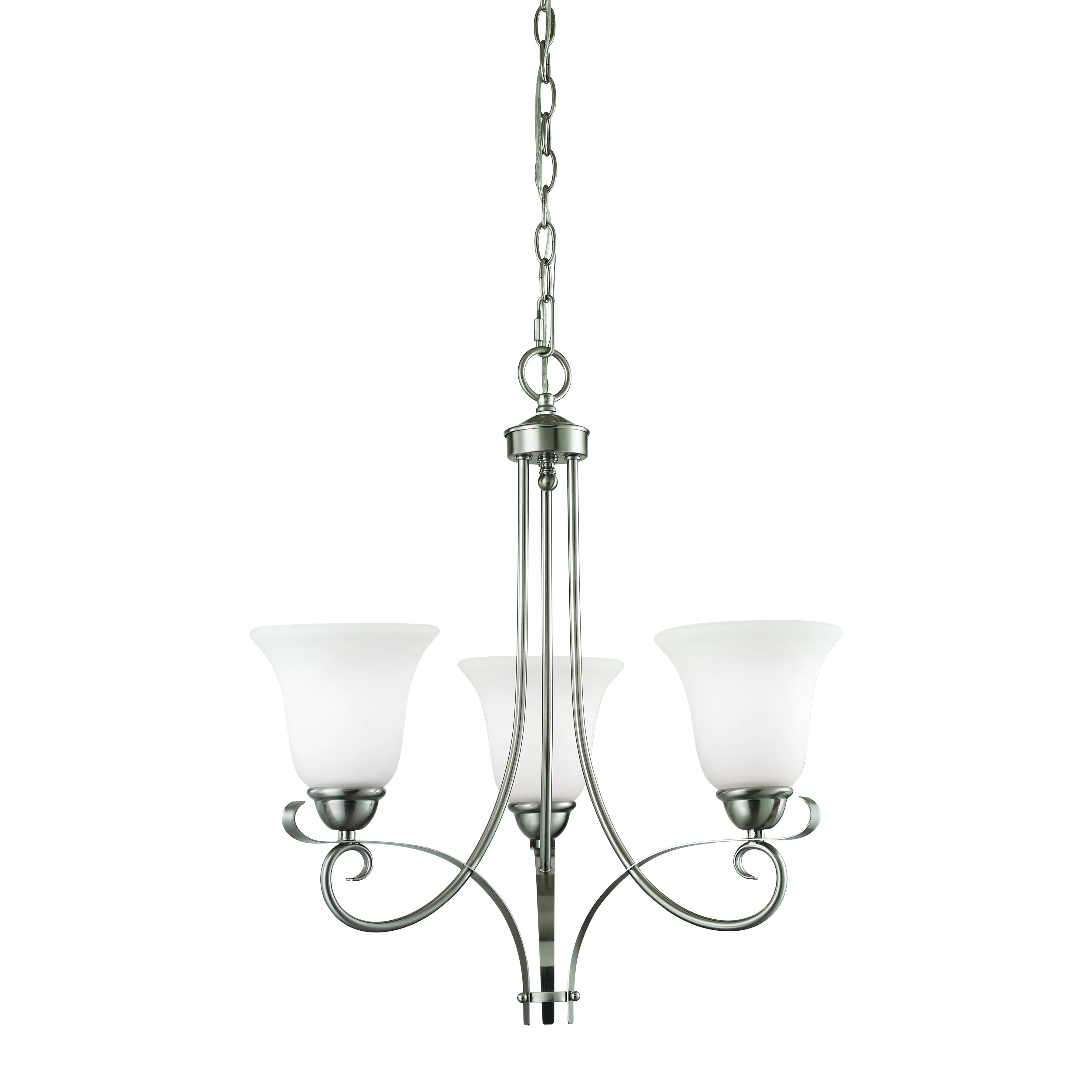 Brighton 20" Wide 3-Light Chandelier - Brushed Nickel