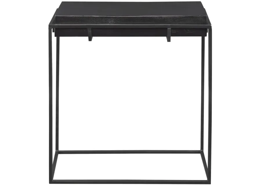 Telone Modern Black Side Table