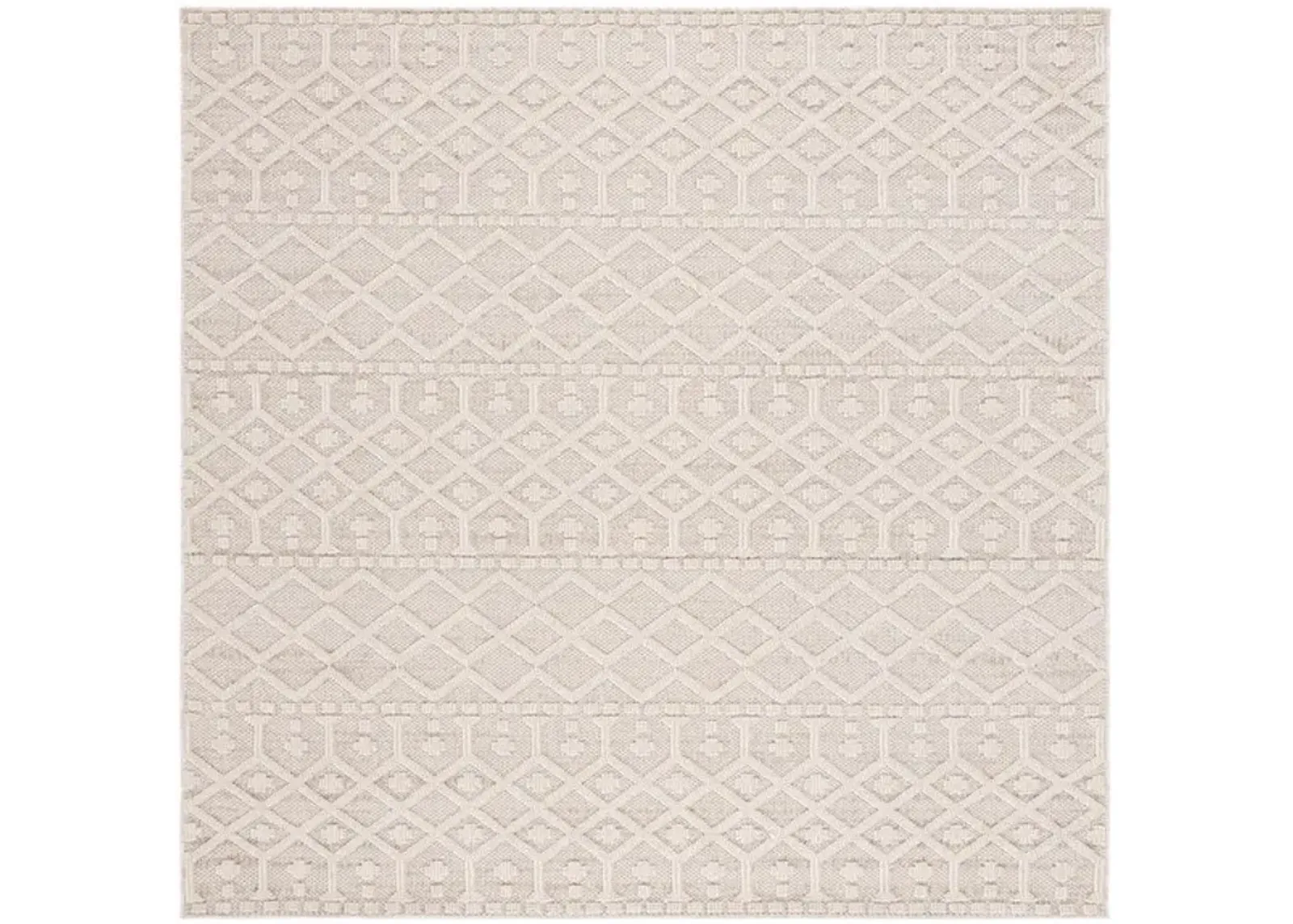 GLOBAL 402 Beige 6'-7' X 6'-7' Square Square Rug