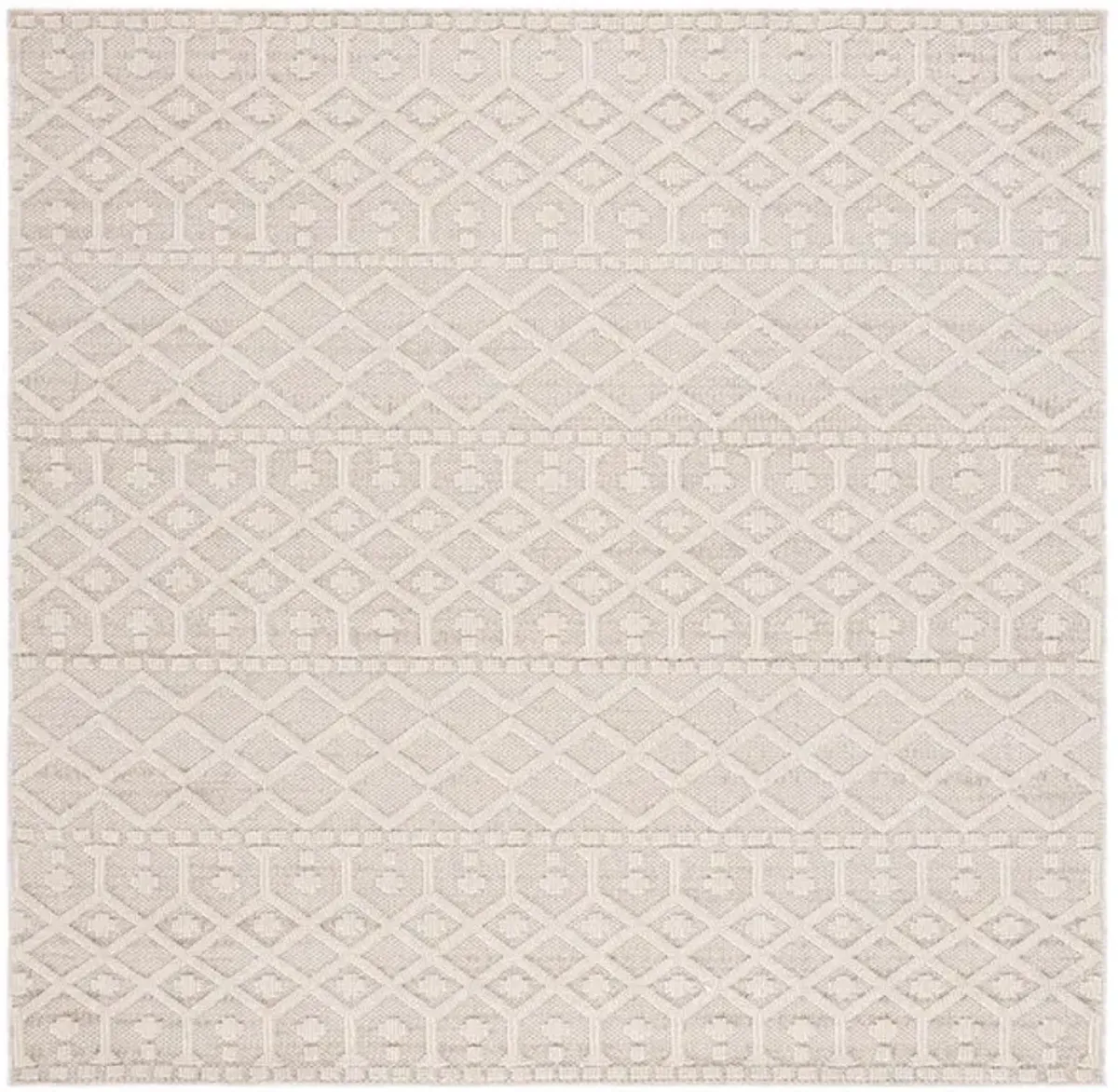 GLOBAL 402 Beige 6'-7' X 6'-7' Square Square Rug