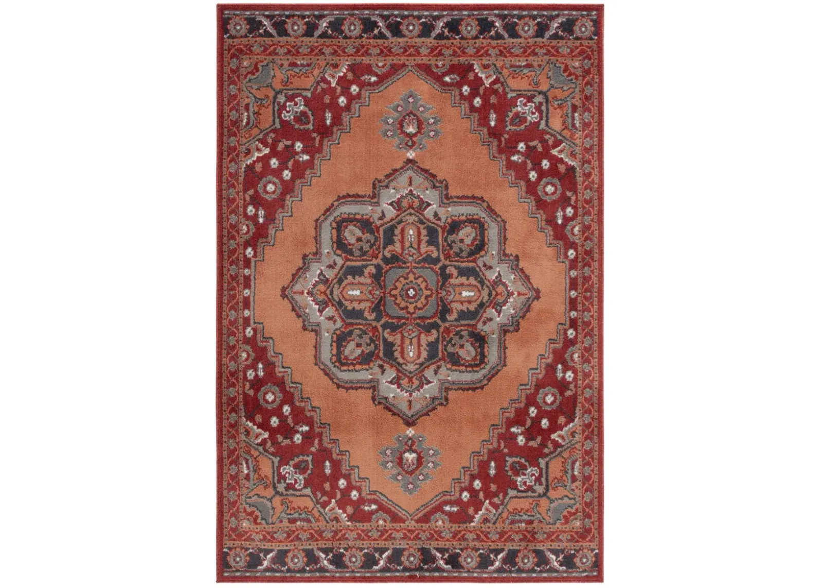 PYRAMID 215 RUST  4'-5' x 6'-5' Small Rectangle Rug