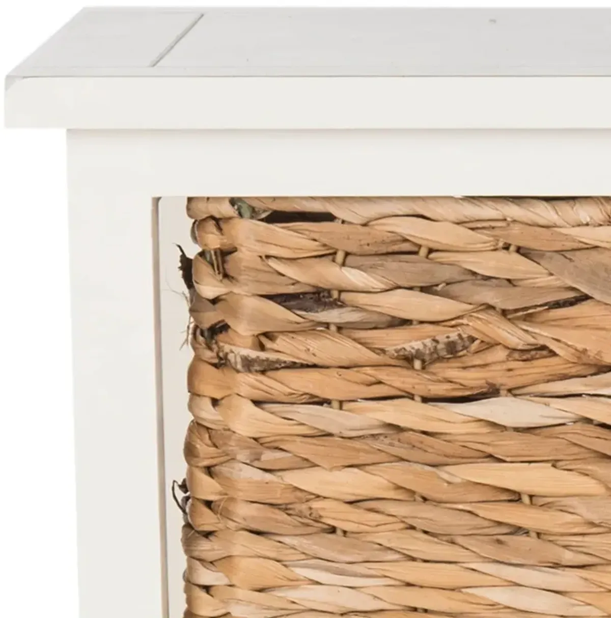 HALLE 3 WICKER BASKET STORAGE SIDE TABLE