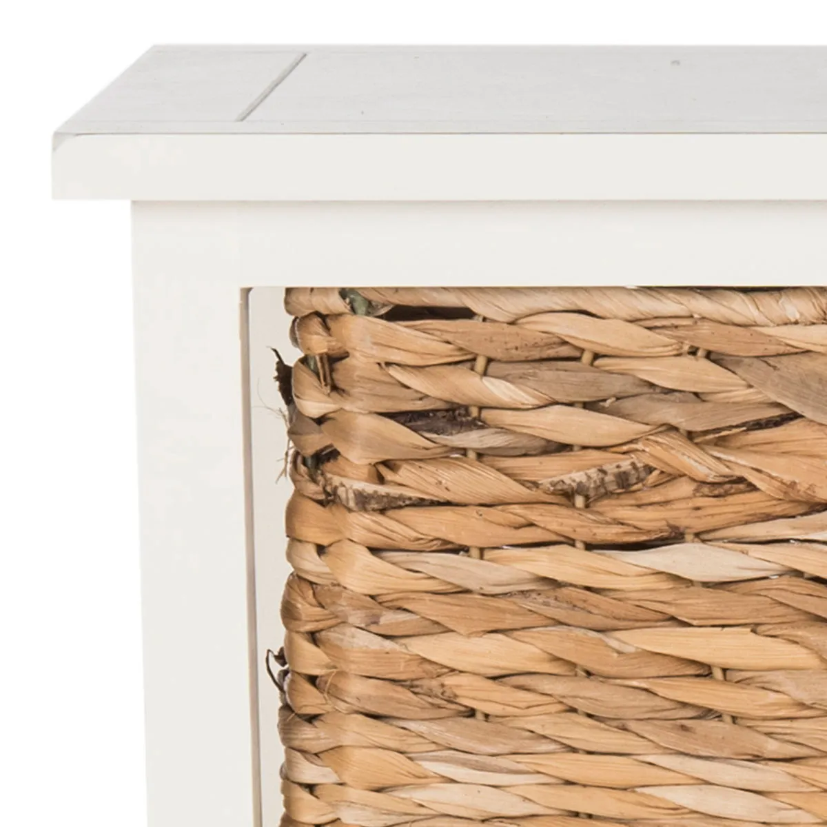 HALLE 3 WICKER BASKET STORAGE SIDE TABLE