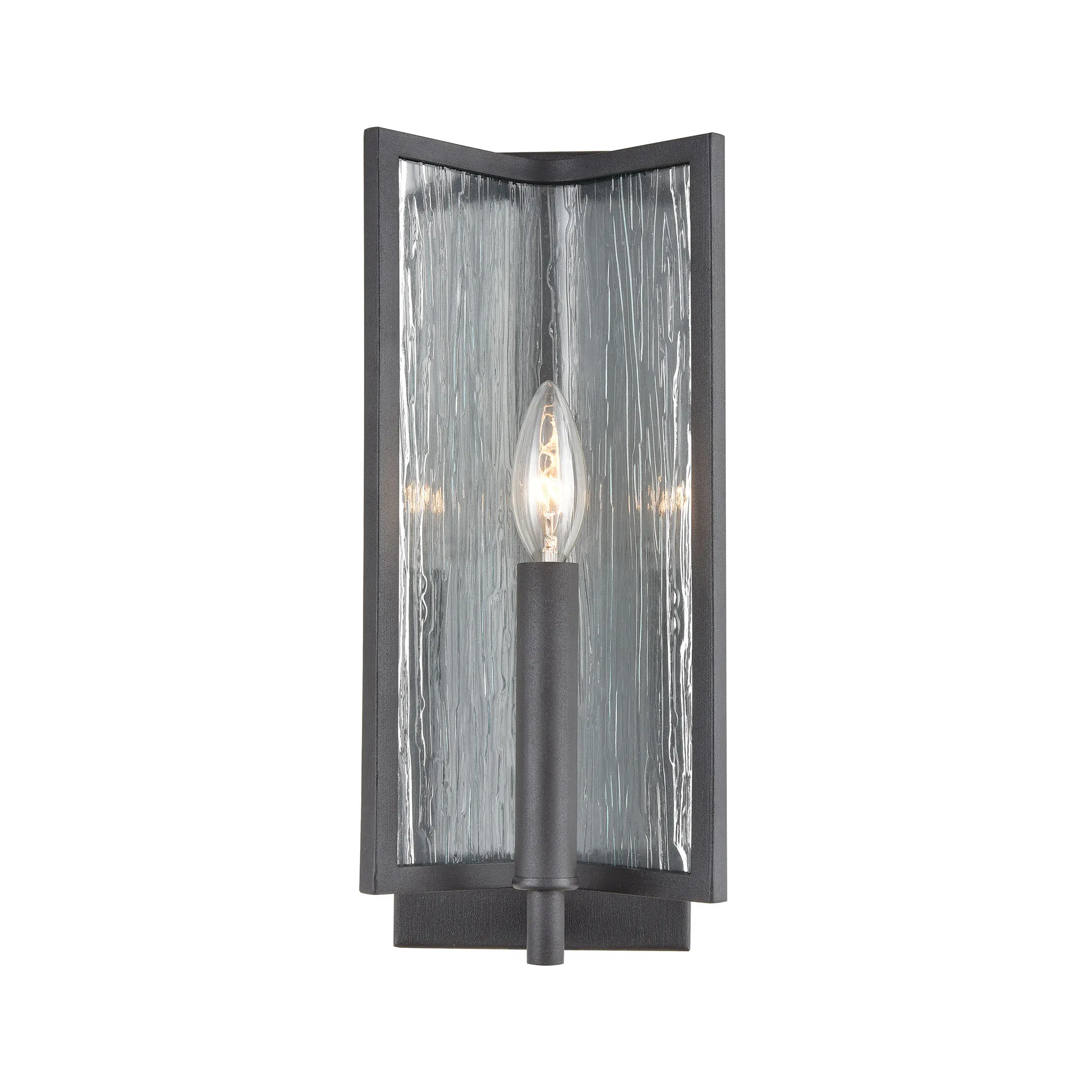 Inversion 14" High 1-Light Sconce - Charcoal