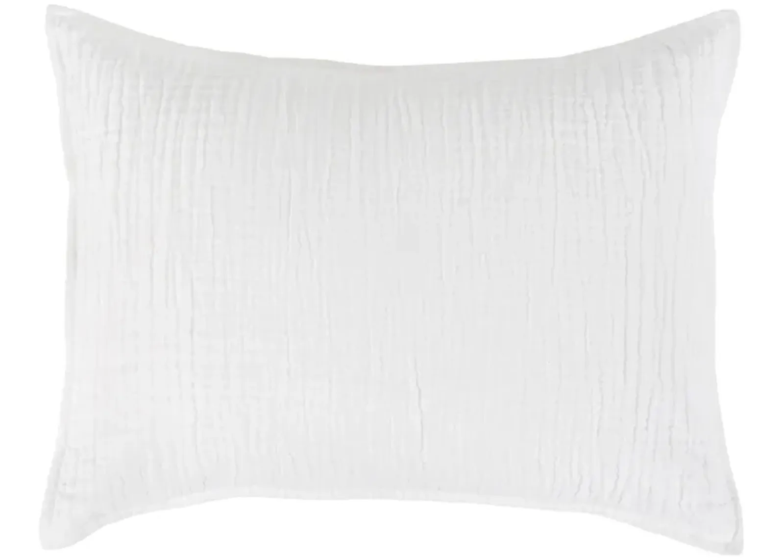 Camille White Linen Sham