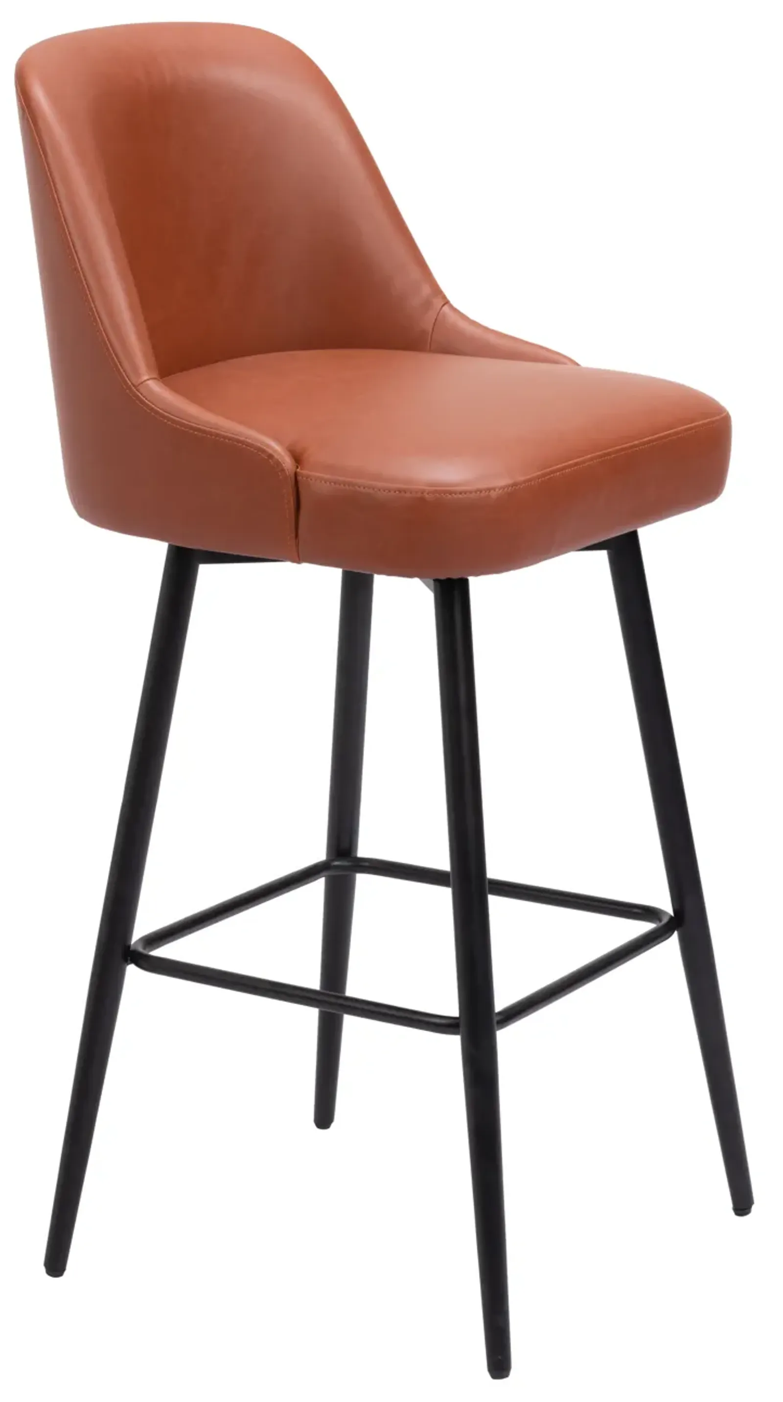 Keppel Swivel Barstool Brown