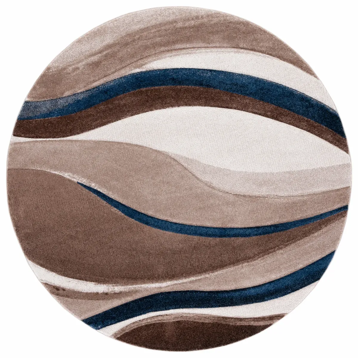 HOLLYWOOD 766 BEIGE  3' x 3' Round Round Rug