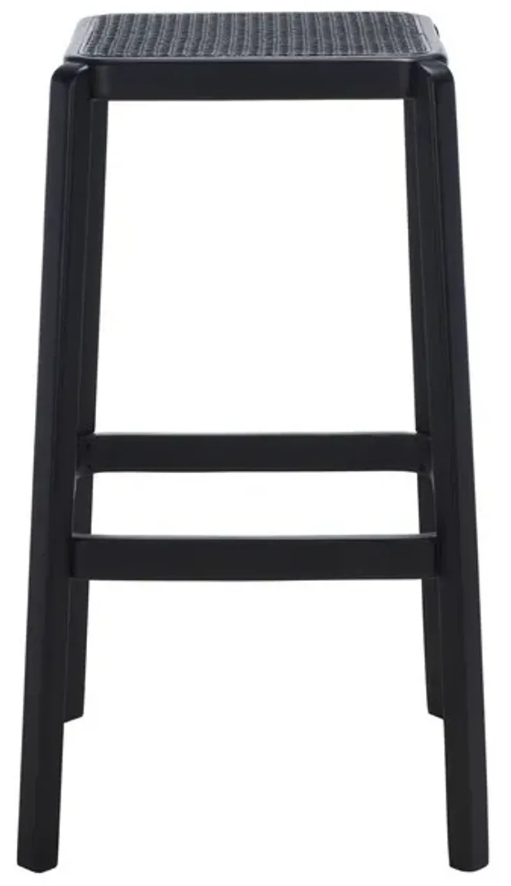 SILUS BACKLESS CANE BAR STOOL