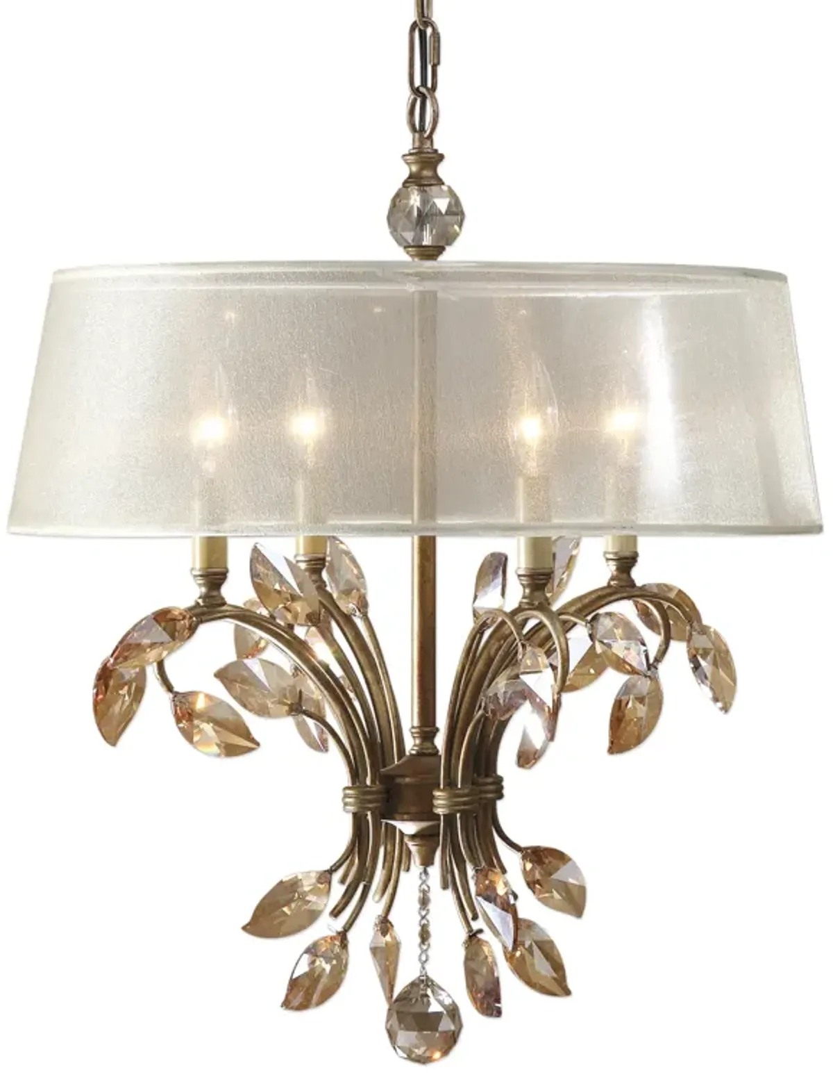 Alenya 4 Light Gold Metal Chandelier