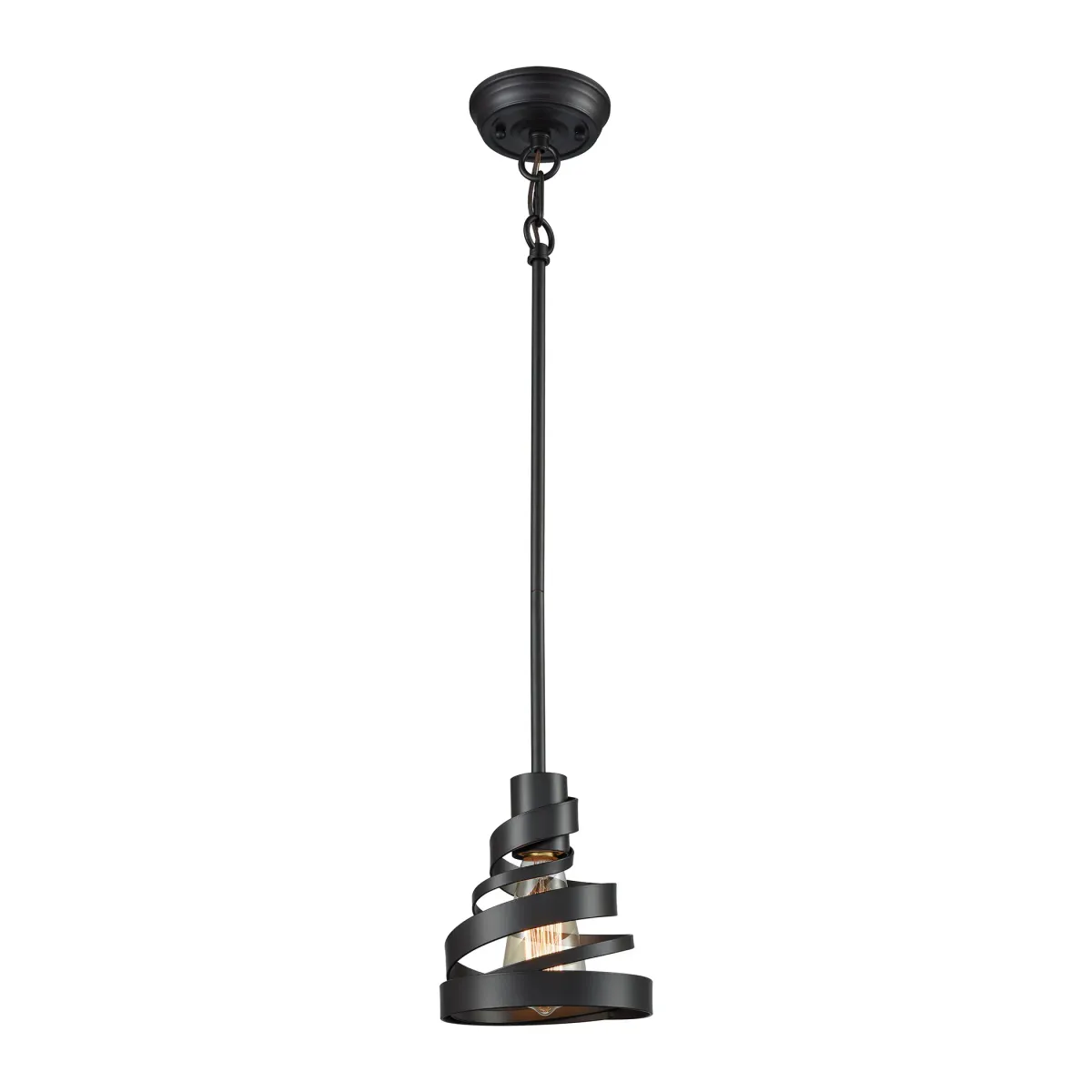 Zabrina 7" Wide 1-Light Mini Pendant - Oil Rubbed Bronze