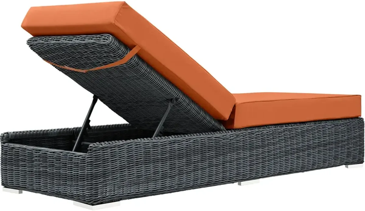 Summon Outdoor Patio Sunbrella® Chaise Lounge