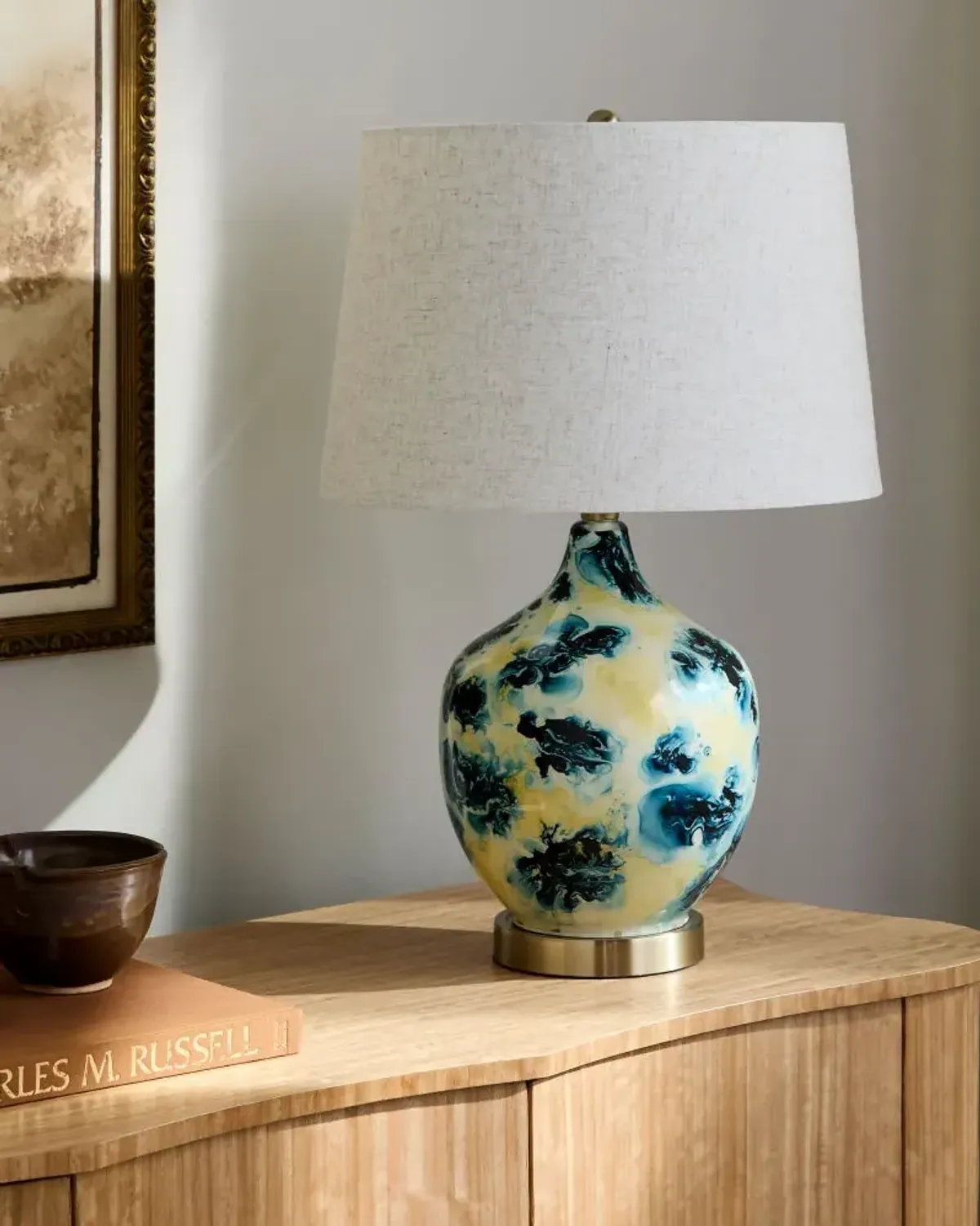 Snicarte SNR-005 24"H x 15"W x 15"D Accent Table Lamp