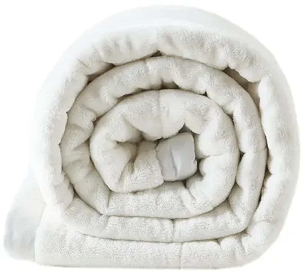 Madison Park Coleman Ivory Reversible HeiQ Smart Temperature Down Alternative Blanket