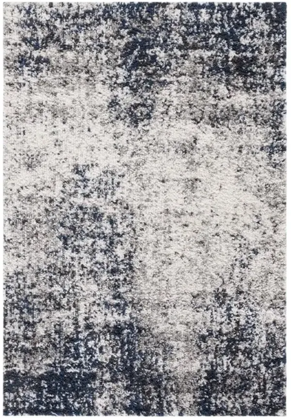 JERICHO SHAG 112 Blue 9' X 12' Large Rectangle Rug