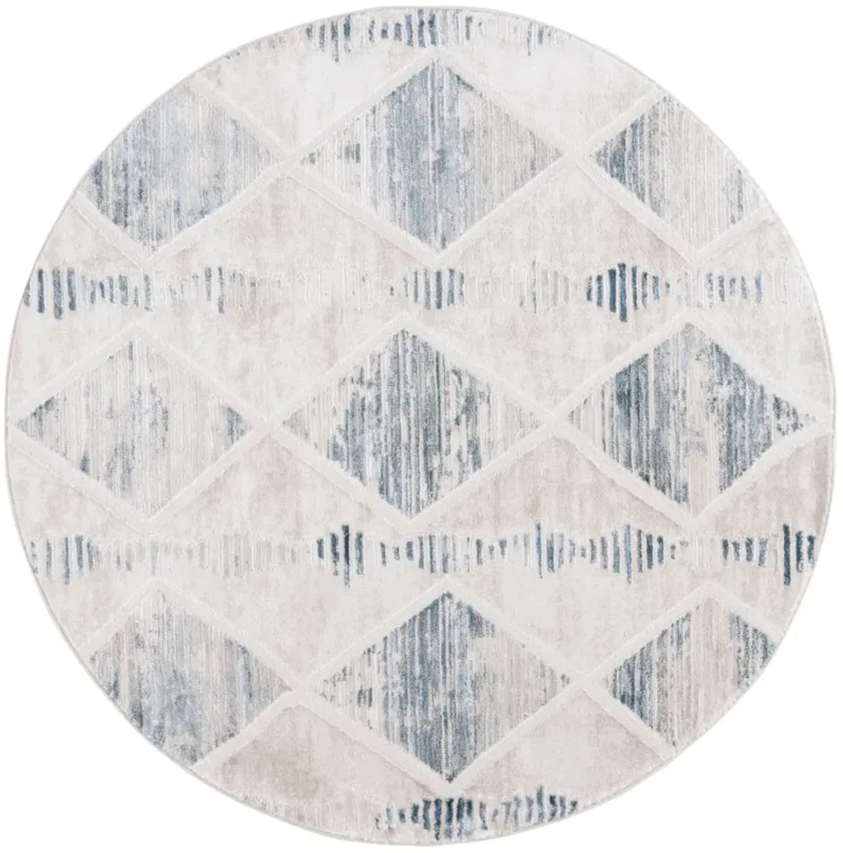 KINGSTON 106 BEIGE  6'-7' x 6'-7' Round Round Rug
