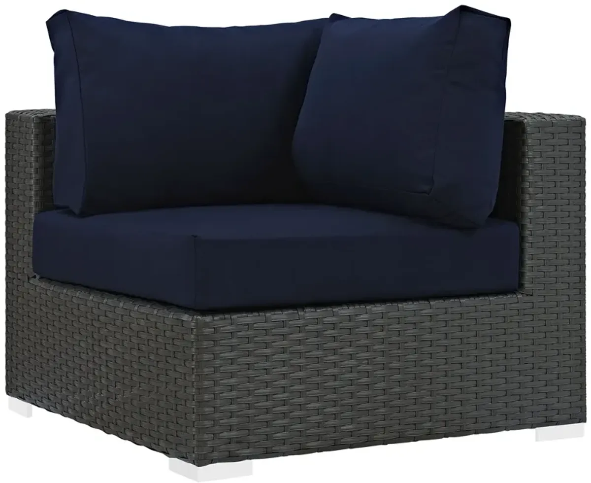 Sojourn 7 Piece Outdoor Patio Sunbrella® Sectional Set