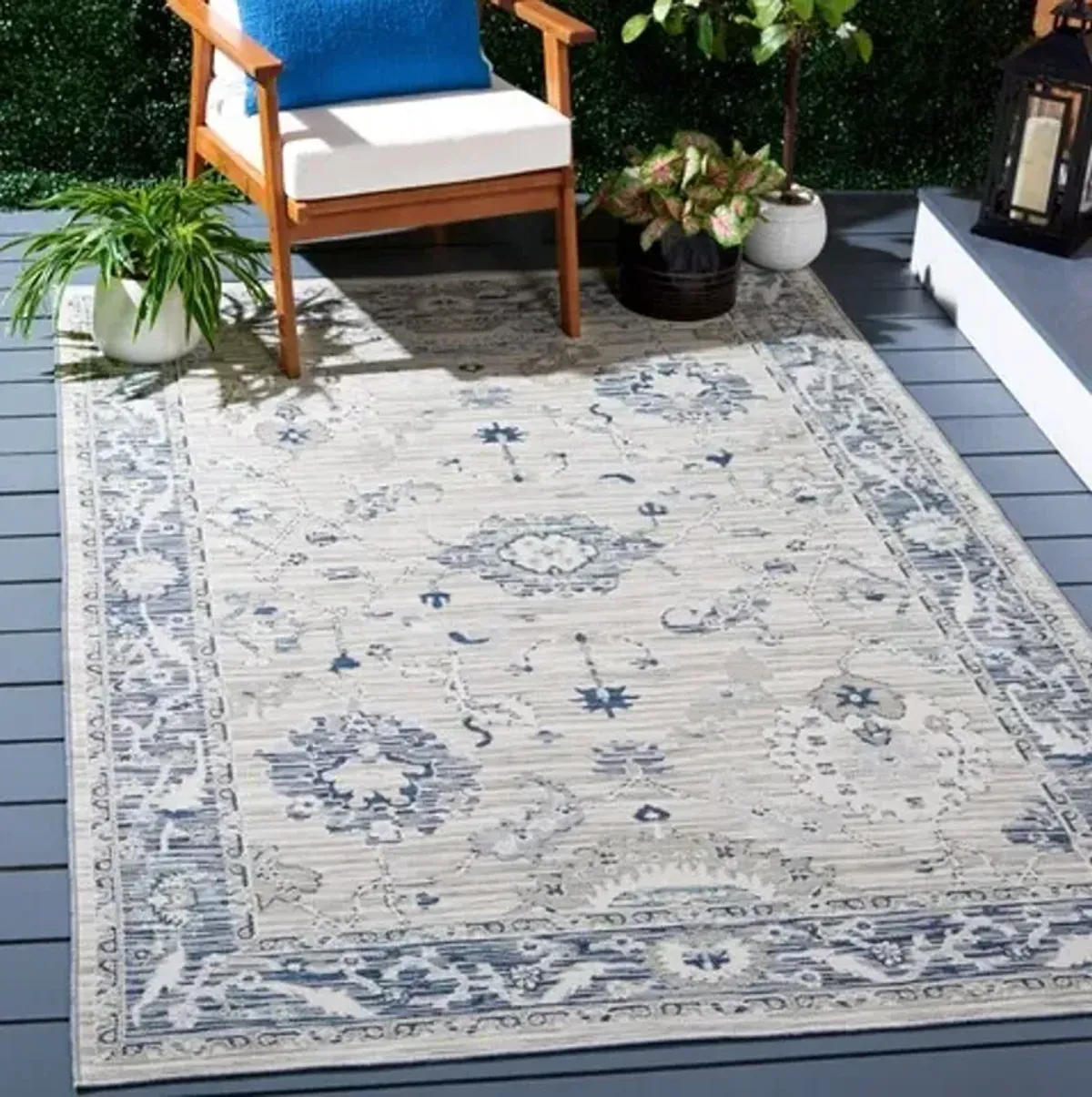 SUNRISE 624 Blue  5'-3' X 7'-7' Medium Rectangle Rug