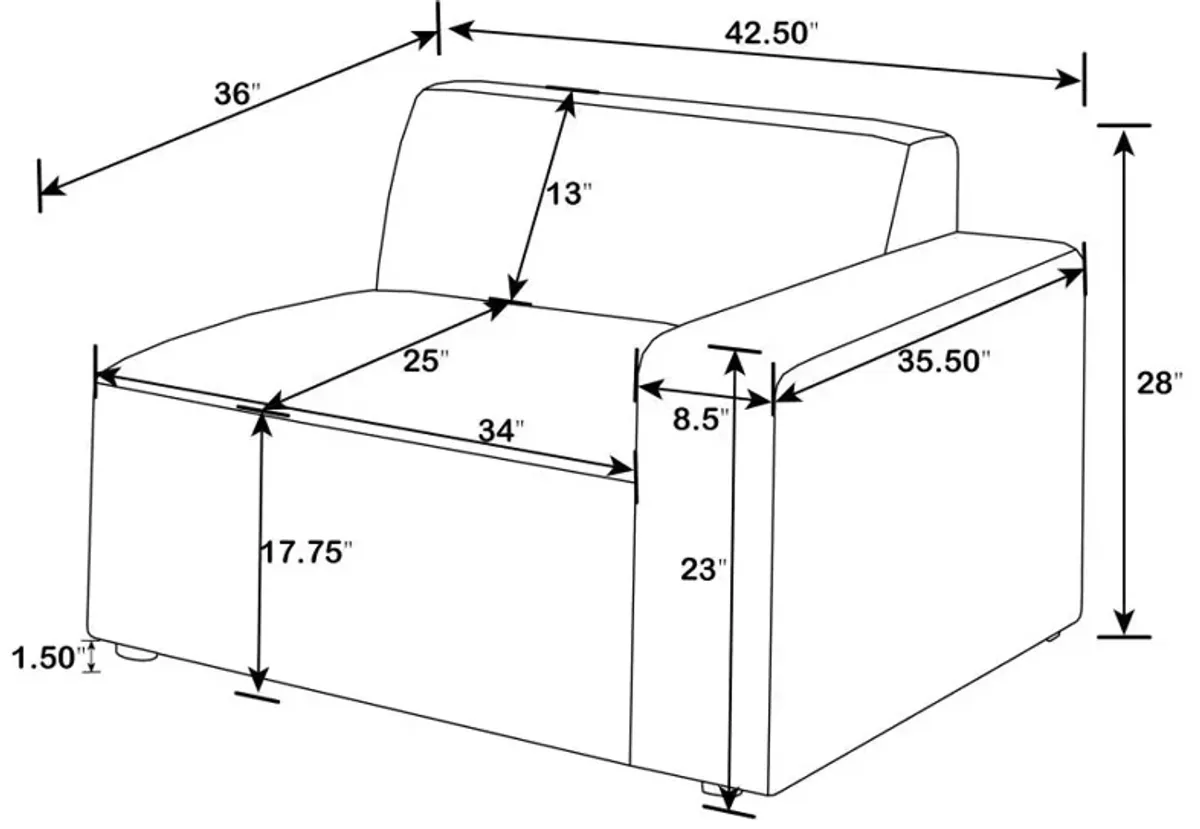 Deonte Upholstered Tight Back Chair 