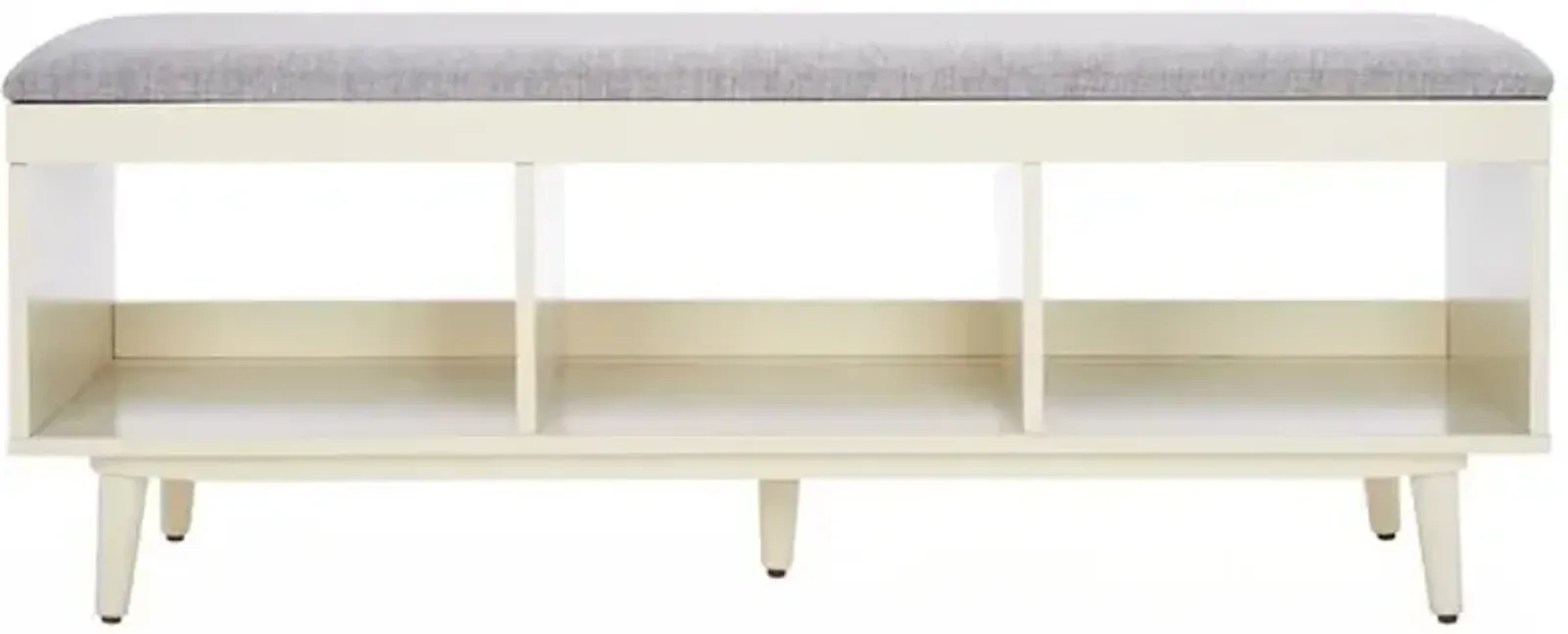 CRICKET OPEN SHELF BENCH W/ CUSHION