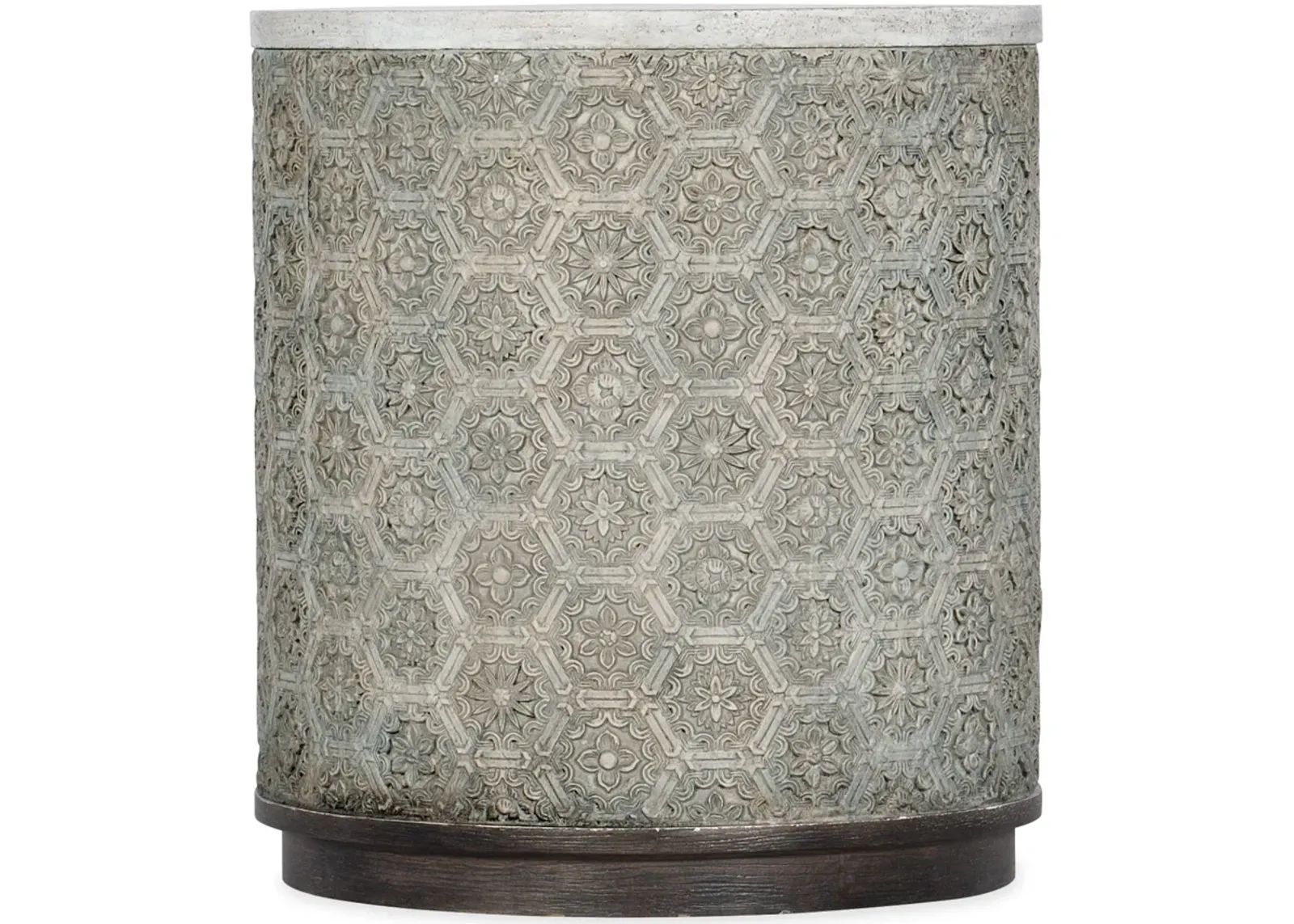 Melange Greystone Round End Table