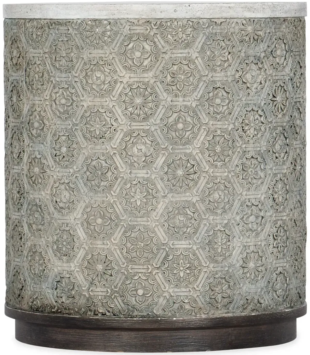 Melange Greystone Round End Table