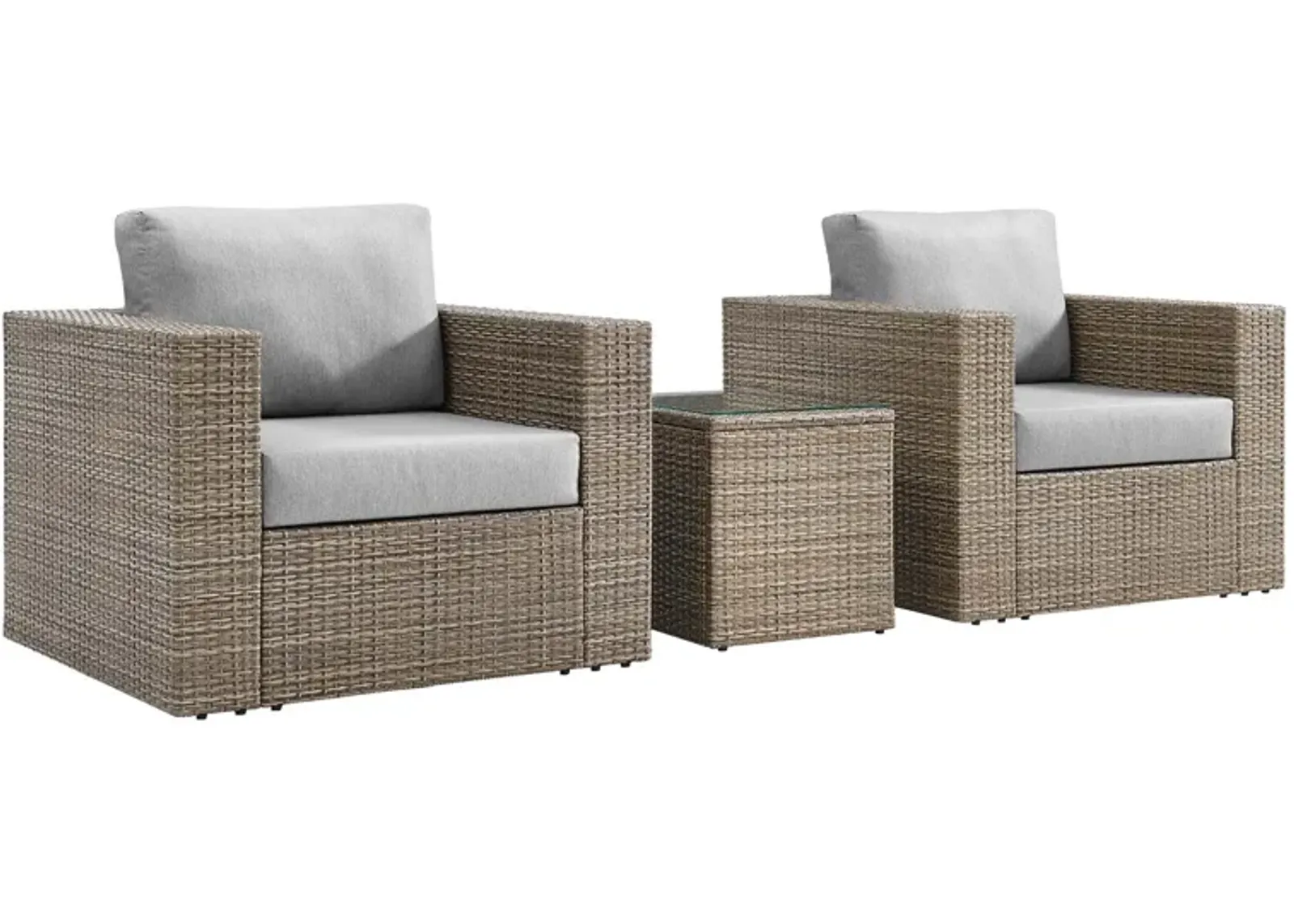 Convene Outdoor Patio Outdoor Patio 3-Piece Furniture Set