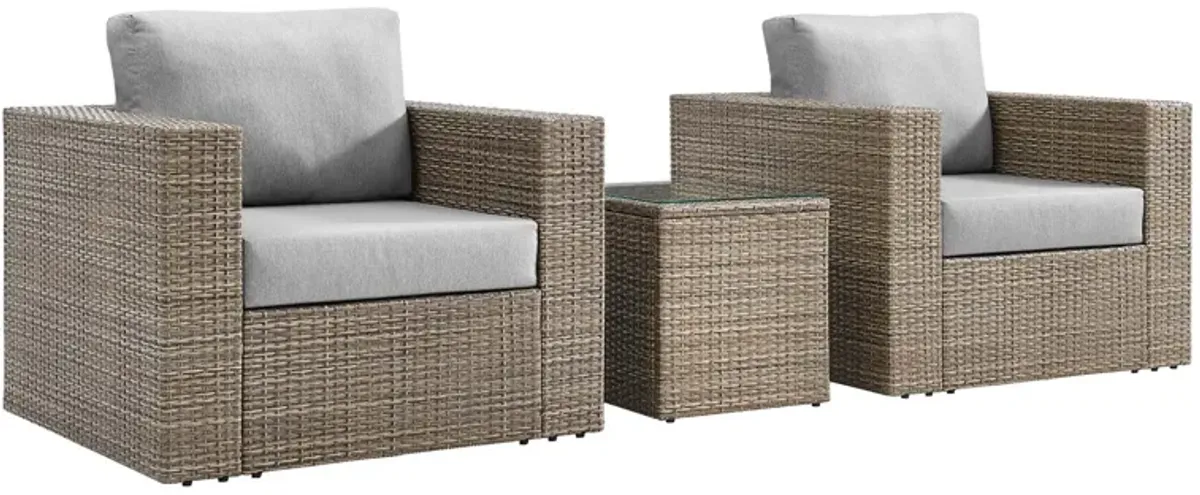 Convene Outdoor Patio Outdoor Patio 3-Piece Furniture Set