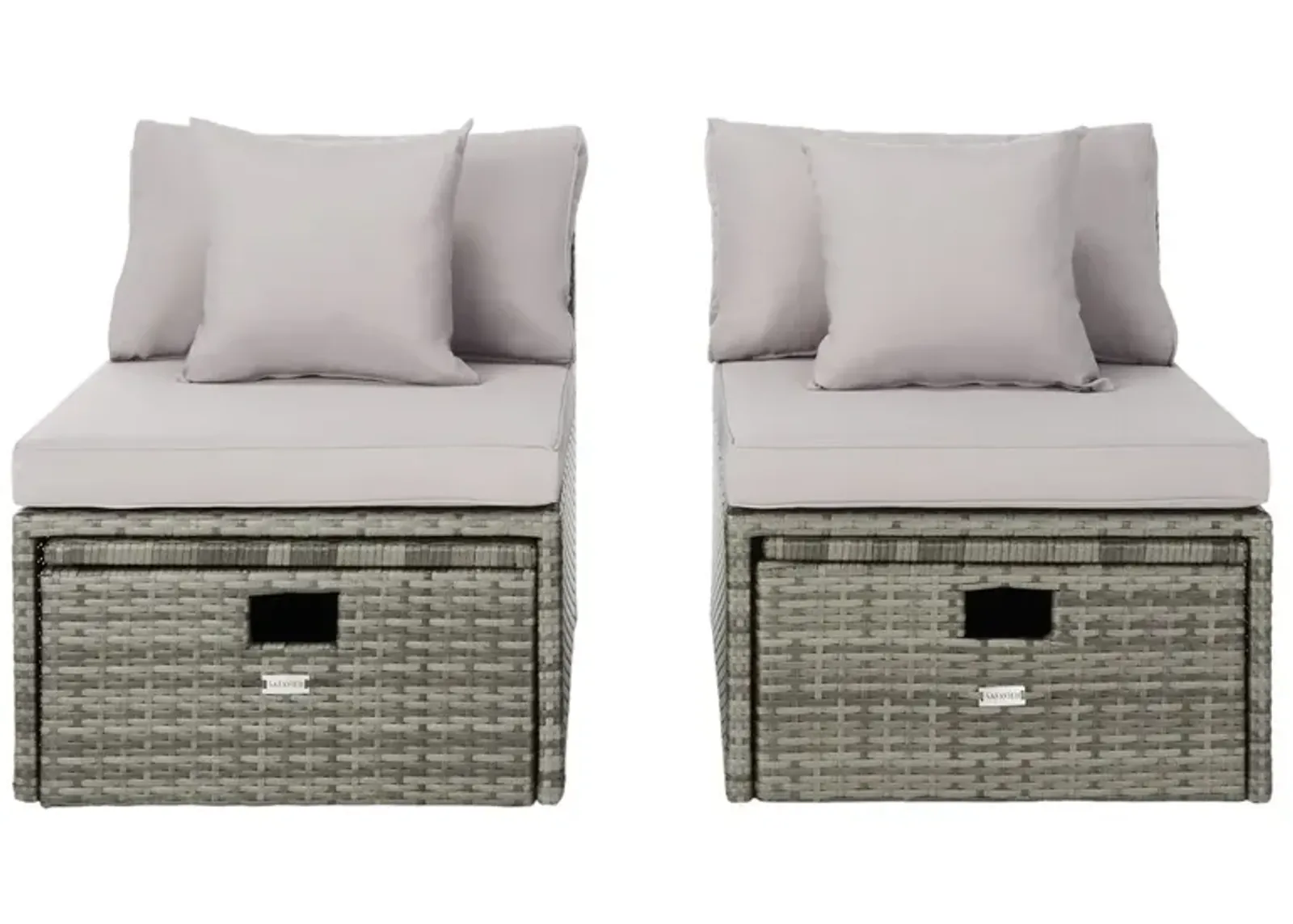 PRAMLA OUTDOOR SETTE WITH OTTOMAN