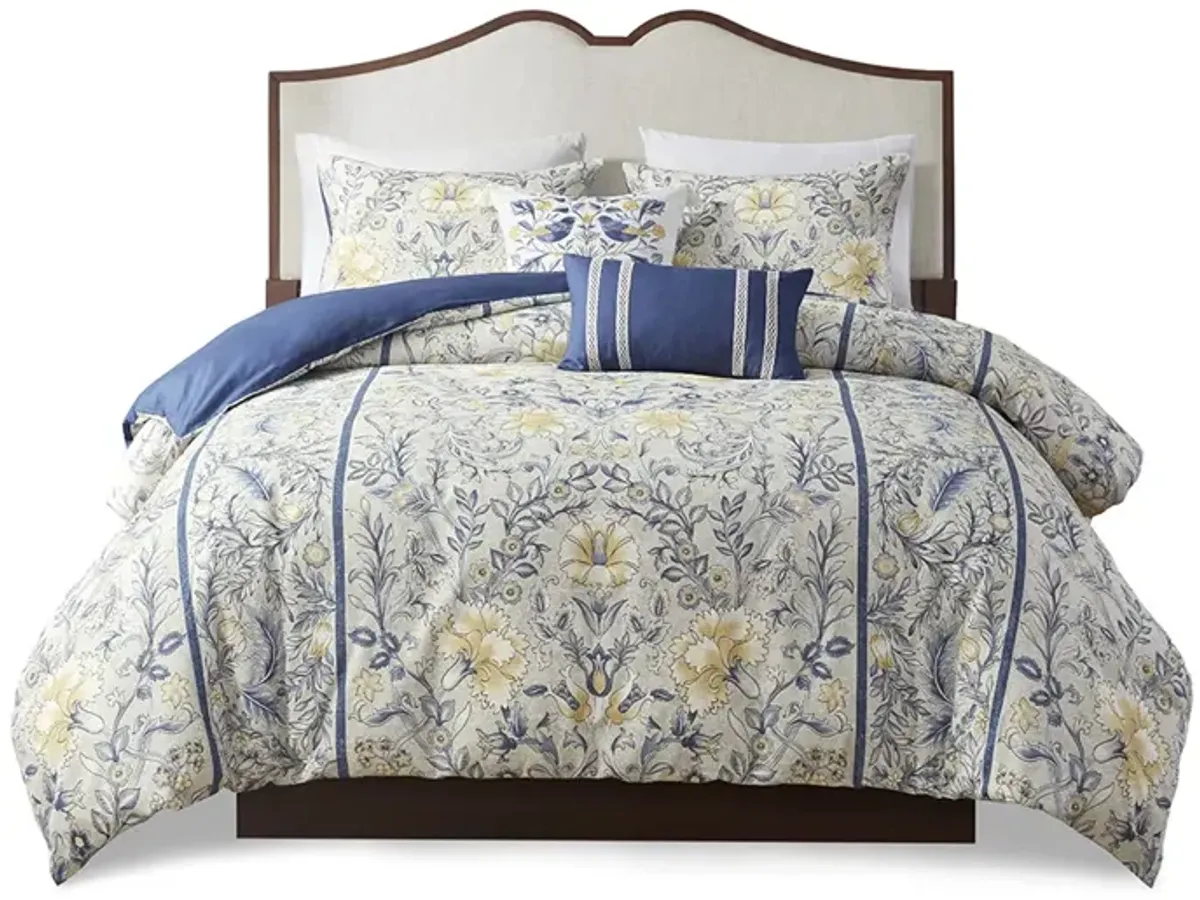 Harbor House Livia Multi 5 Piece Cotton Duvet Cover Set