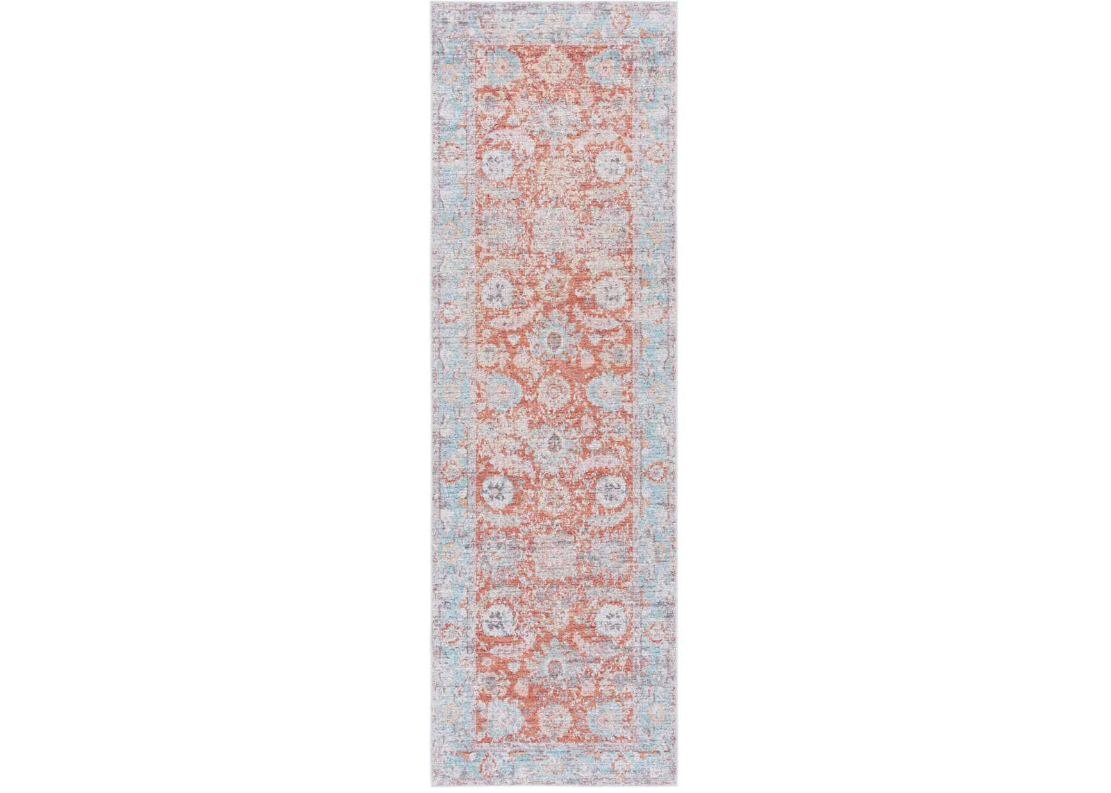 TUCSON 908 TURQUOISE  2'-6' x 8' Runner Rug