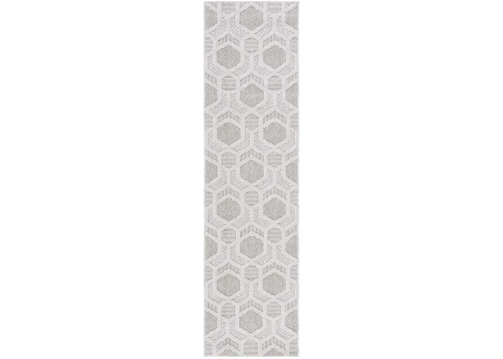 GLOBAL 406 Grey  2'-2' X 8' Runner Rug