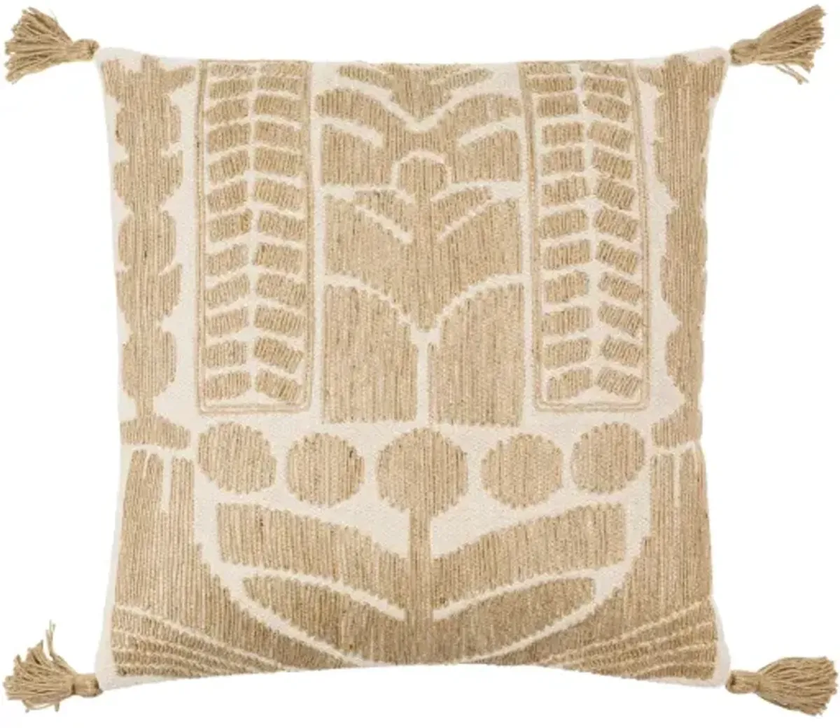 Farley FEY-001 22"L x 22"W Accent Pillow